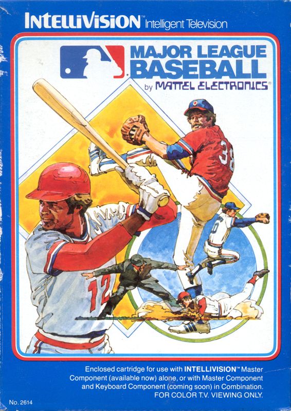 Major League Baseball box art for Intellivision